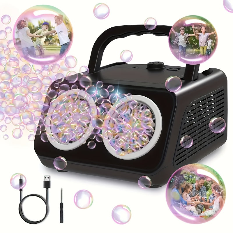 Automatic Halloween Bubble Machine With 2 Fans 20000+ Bubbles Per Minute