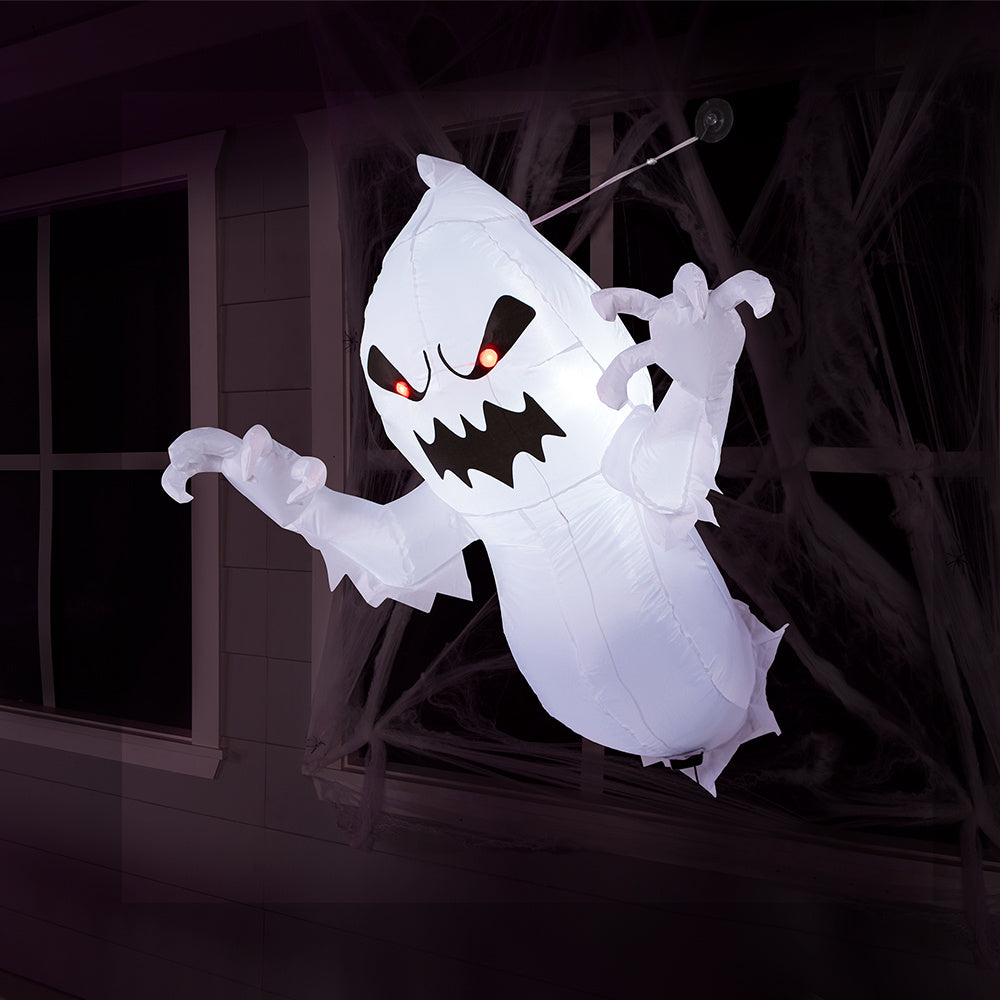 4.5 FT Halloween Inflatable Ghost Featuring Built-In Leds