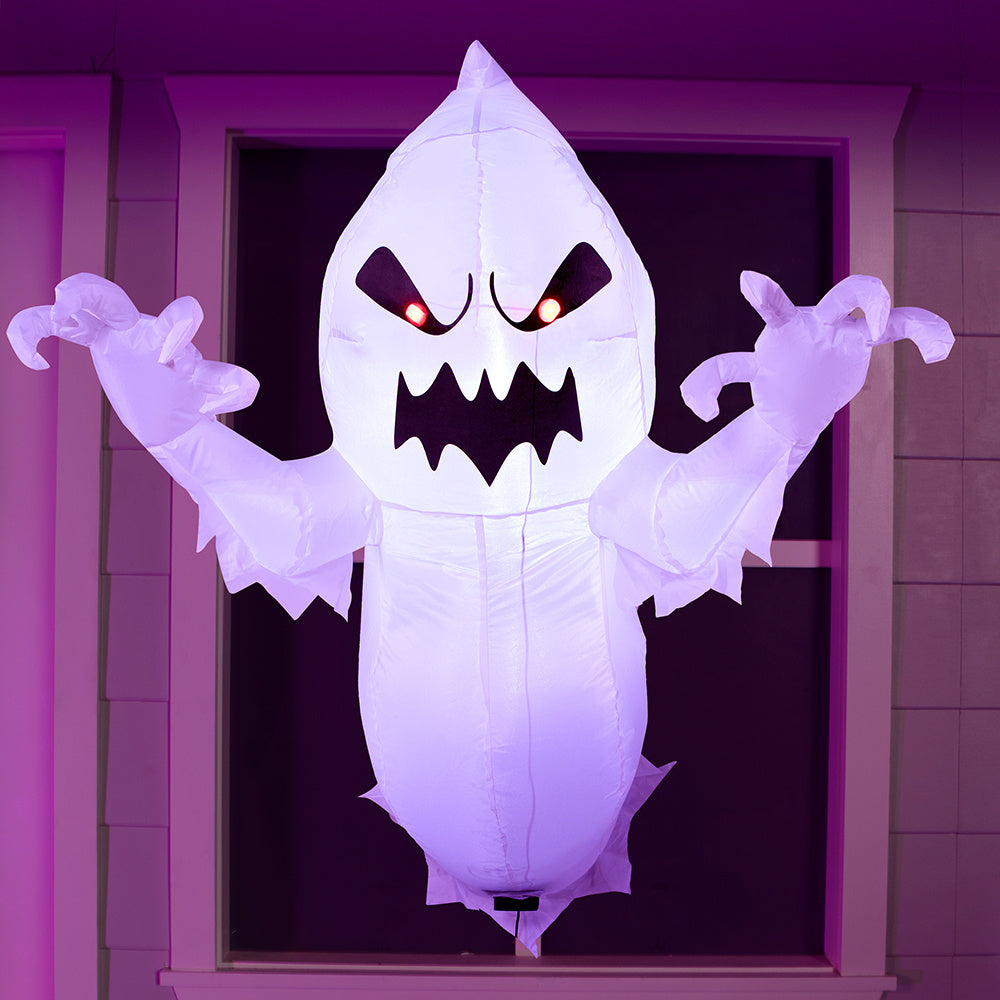 4.5 FT Halloween Inflatable Ghost Featuring Built-In Leds