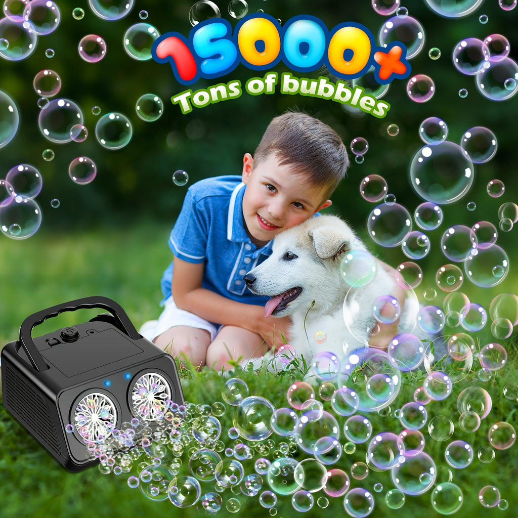 Automatic Halloween Bubble Machine With 2 Fans 20000+ Bubbles Per Minute