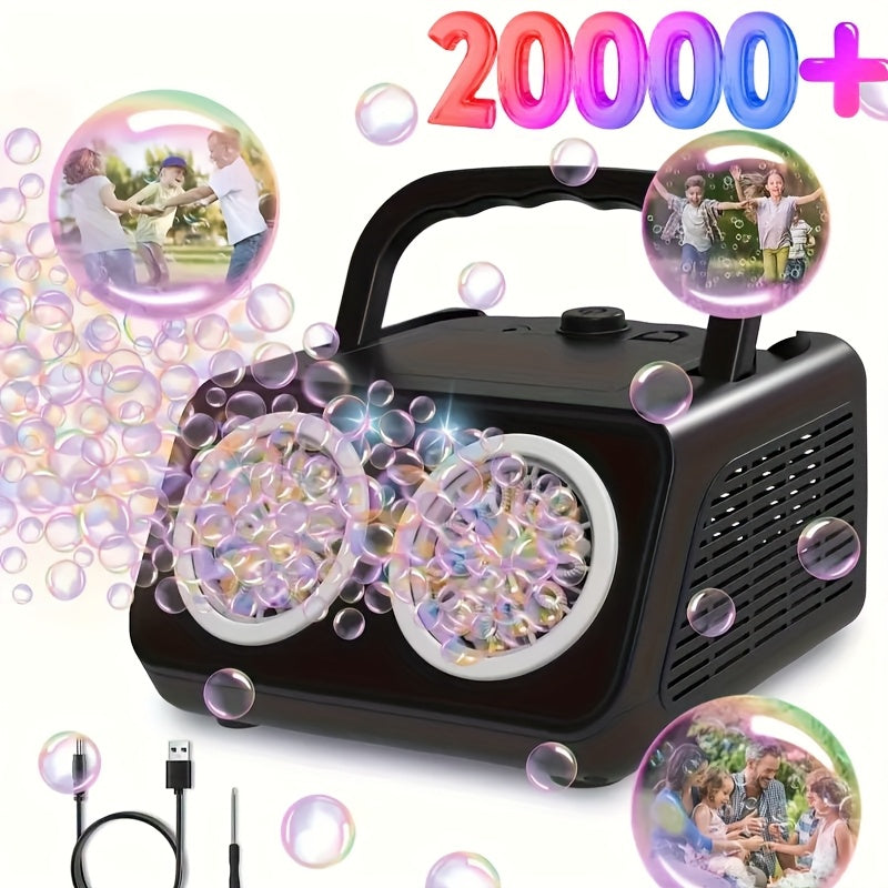 Automatic Halloween Bubble Machine With 2 Fans 20000+ Bubbles Per Minute