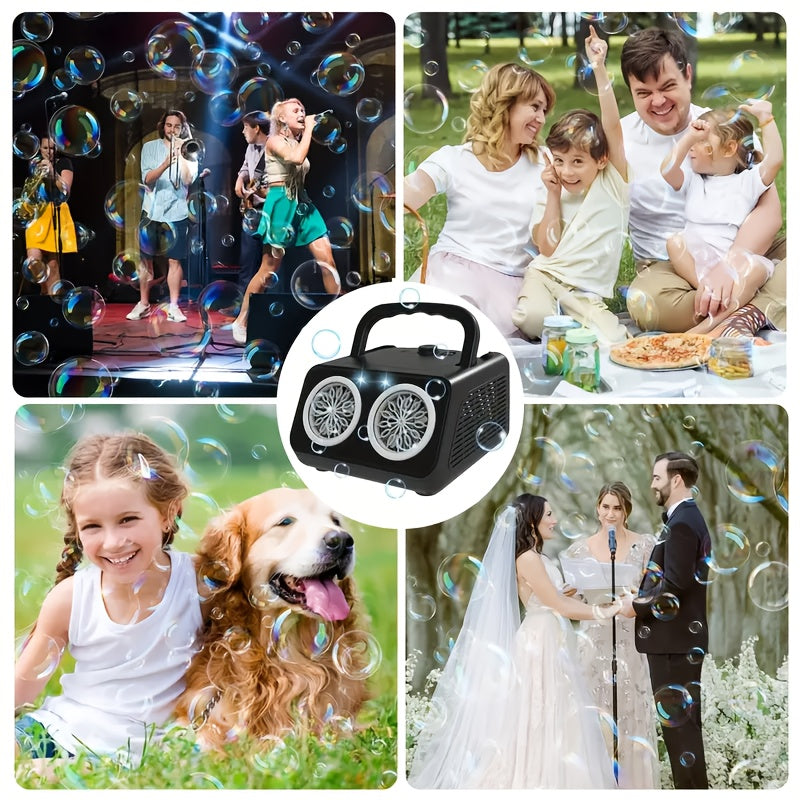 Automatic Halloween Bubble Machine With 2 Fans 20000+ Bubbles Per Minute